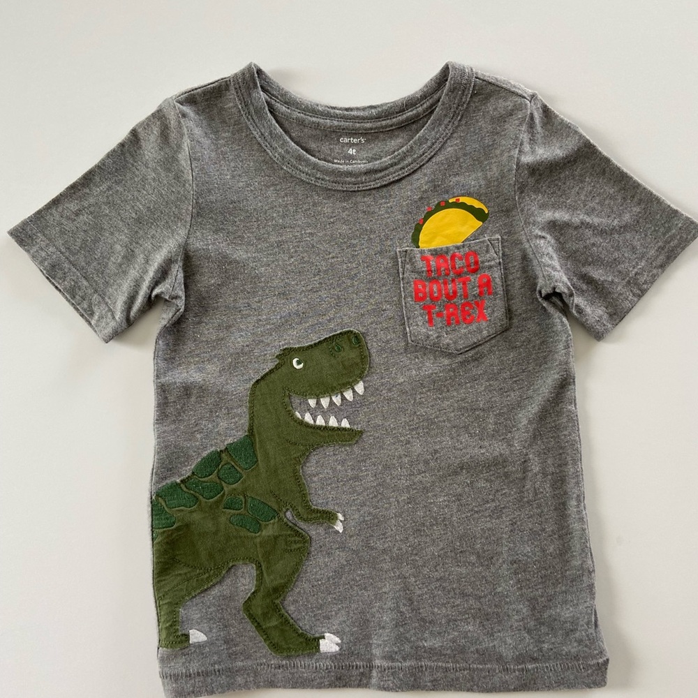 4 Toddler Boy short sleeve shirts 4T & 5T - Picture 2 of 8